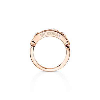 Bague Messika Move Classique en or rose et diamants