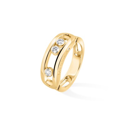 Bague Messika Move Classique en or jaune et diamants