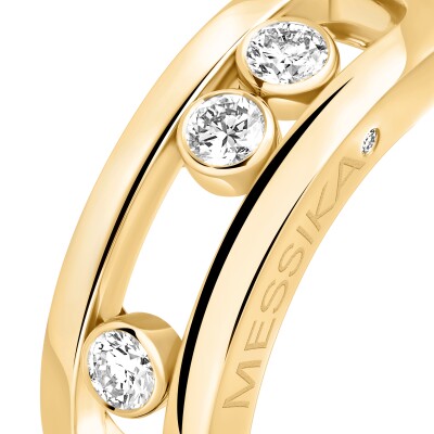 Bague Messika Move Classique en or jaune et diamants