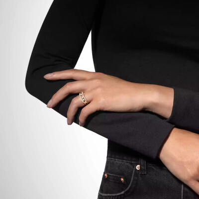 Bague Messika Move Classique pavée en or jaune et diamants