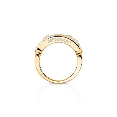 Bague Messika Move Classique pavée en or jaune et diamants