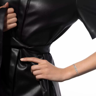 Bracelet Messika Move Classique pavé en or blanc et diamants