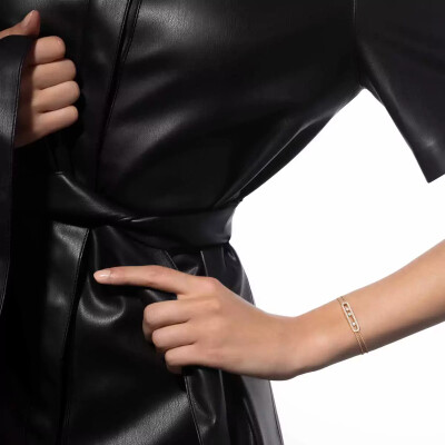 Bracelet Messika Move Classique pavé en or jaune et diamants