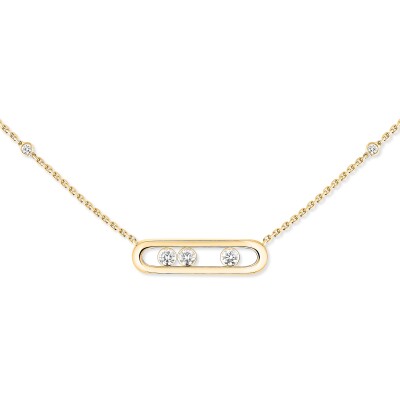 Collier Messika Baby Move en or jaune et diamants