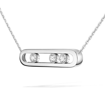 Collier Messika Move Classique en or blanc et diamants