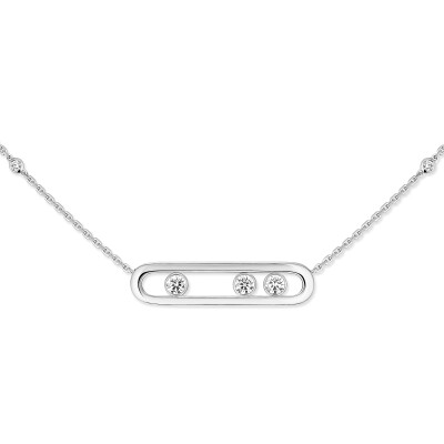 Collier Messika Move Classique en or blanc et diamants