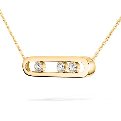 Collier Messika Move Classique en or jaune et diamants