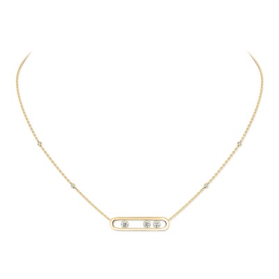 Collier Messika Move Classique en or jaune et diamants