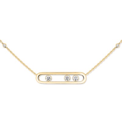 Collier Messika Move Classique en or jaune et diamants