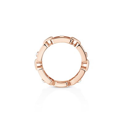 Bague Messika Move Link Multi en or rose et diamants