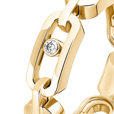 Bague Messika Move Link Multi en or jaune et diamants