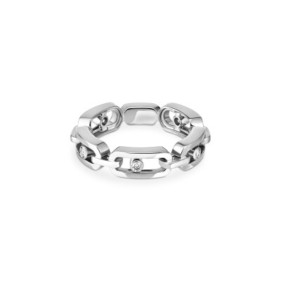 Bague Messika Move Link Multi en or blanc et diamants