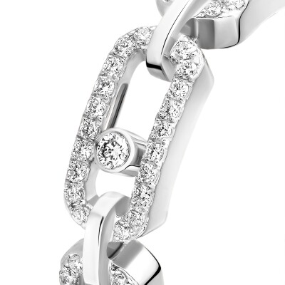 Bague Messika Move Link Multi pavée en or blanc et diamants
