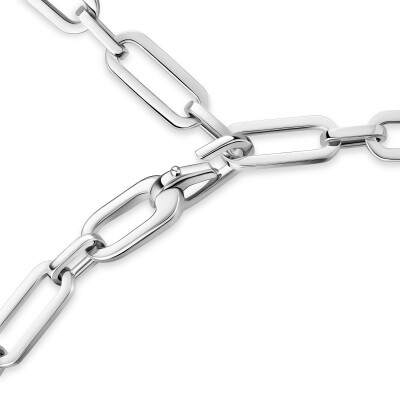 Collier Messika Move Link en or blanc et diamants