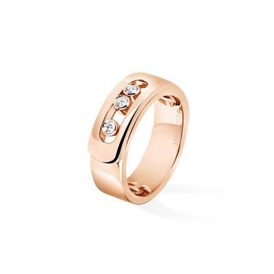 Bague Messika Move Noa en or rose et diamants