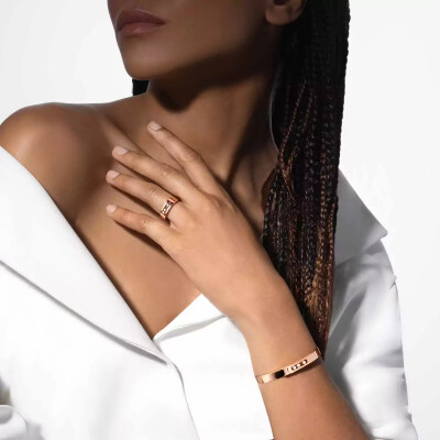 Bague Messika Move Noa en or rose et diamants