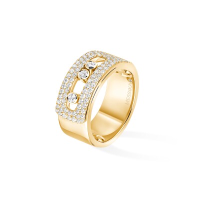 Bague Messika Move Noa GM pavée en or jaune et diamants