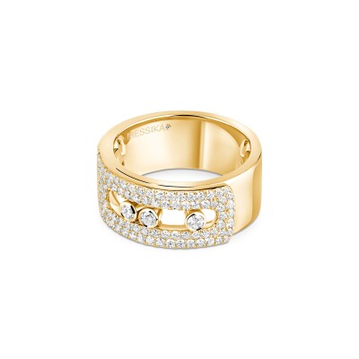 Bague Messika Move Noa GM pavée en or jaune et diamants