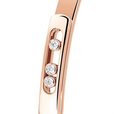 Bracelet bangle Messika Move Noa PM en or rose et diamants