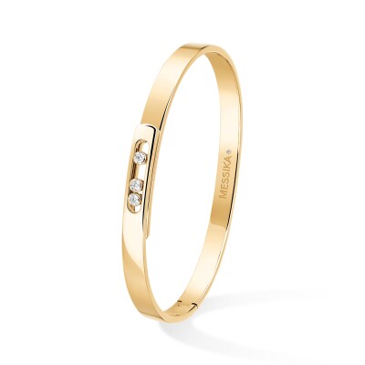 Bracelet bangle Messika Move Noa PM en or jaune et diamants