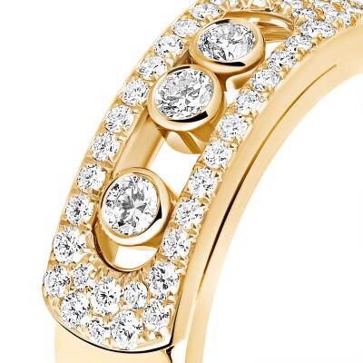 Bague Messika Move Noa pavée en or jaune et diamants