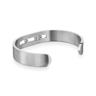 Bracelet Messika Move Titanium en titane et diamants