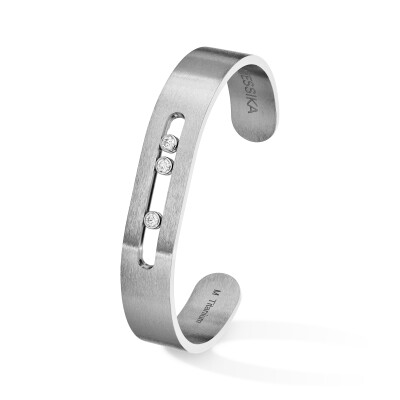 Messika Move Titanium bracelet, titanium and diamonds