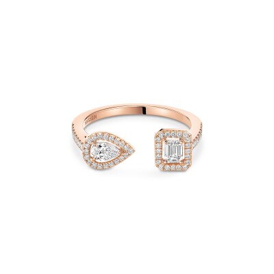 Bague Messika My Twin Toi & Moi en or rose et diamants de 2x0.15ct