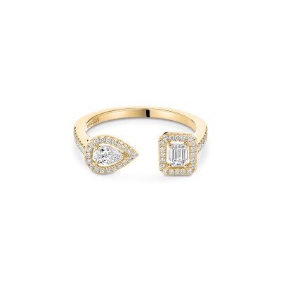 Bague Messika My Twin Toi & Moi en or jaune et diamants 2x0.15ct