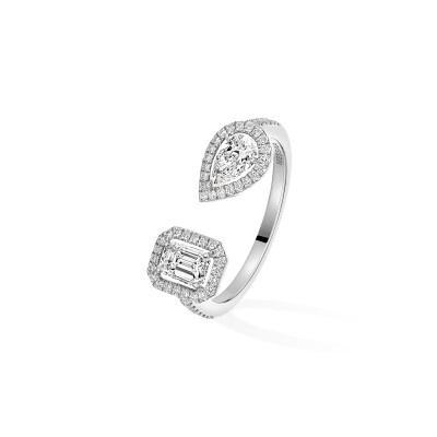 Bague Messika My Twin Toi & Moi en or blanc et diamants 2x0.25ct