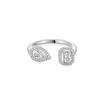 Bague Messika My Twin Toi & Moi en or blanc et diamants 2x0.25ct