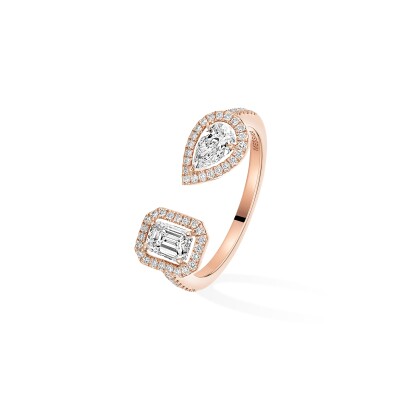 Bague Messika My Twin Toi & Moi en or rose et diamants 2x0.25ct