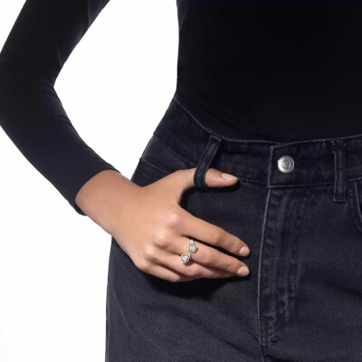 Bague Messika My Twin Toi & Moi en or blanc et diamants 2x0.60ct