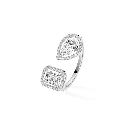 Bague Messika My Twin Toi & Moi en or blanc et diamants 2x0.60ct