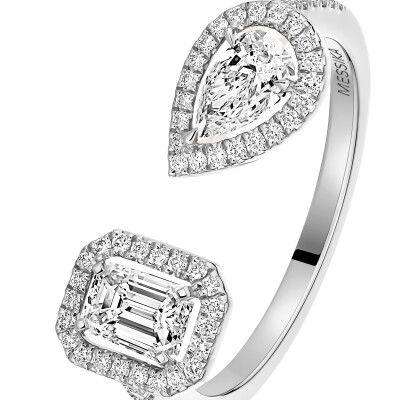 Bague Messika My Twin Toi & Moi en or blanc et diamants 2x0.60ct