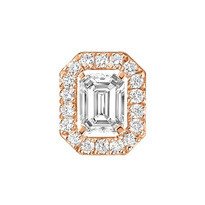 Boucles d'oreilles Messika My Twin 1+2 en or rose et diamants 3x0.10ct