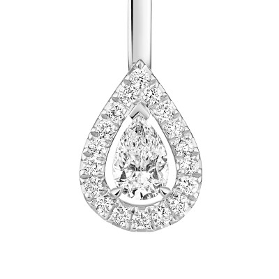 Boucles d'oreilles Messika My Twin Toi & Moi en or blanc et diamants 4x0.15ct