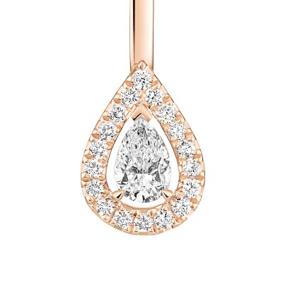 Boucles d'oreilles Messika My Twin Toi & Moi en or rose et diamants 4x0.15ct