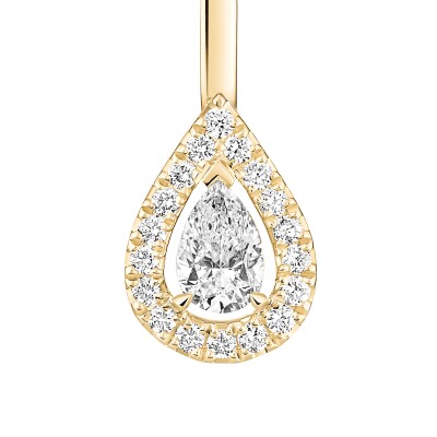 Messika My Twin Toi & Moi earrings, yellow gold and 4x0.15ct diamonds