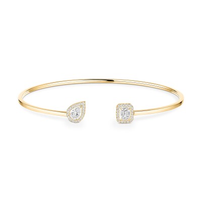 Bracelet Messika My Twin Toi & Moi en or jaune et diamants 2x0.15ct