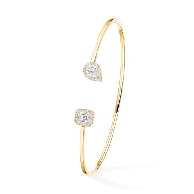Bracelet Messika My Twin Toi & Moi en or jaune et diamants 2x0.15ct