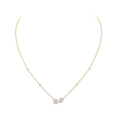 Collier Messika My Twin Toi & Moi en or jaune et diamants