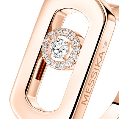 Bague Messika So Move en or rose et diamants