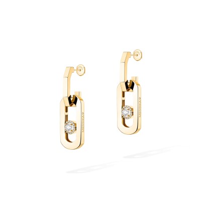 Boucles d'oreilles pendantes Messika So Move XL en or jaune et diamants