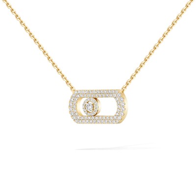Collier Messika So Move pavé en or jaune et diamants
