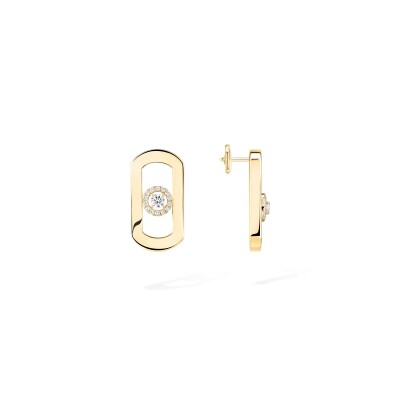 Boucles d'oreilles Messika So Move en or jaune et diamants