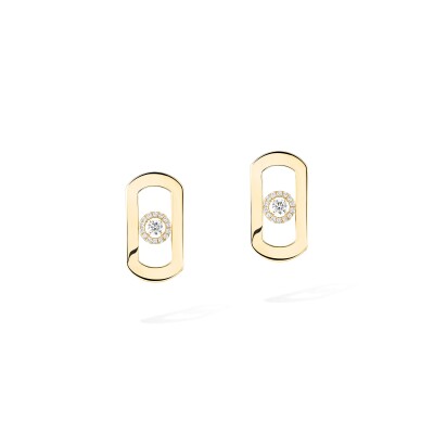 Boucles d'oreilles Messika So Move en or jaune et diamants