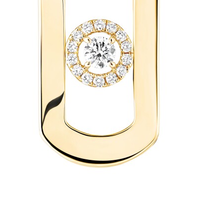 Boucles d'oreilles Messika So Move en or jaune et diamants