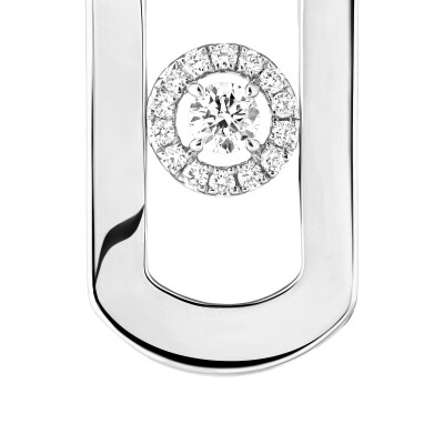 Boucles d'oreilles Messika So Move en or blanc et diamants