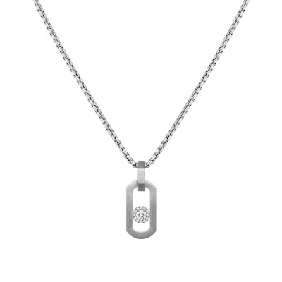 Collier Messika So Move en titane et diamants